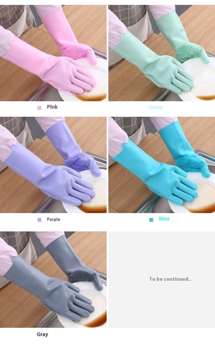 Llanos - Silicone Dishwashing Magic Gloves