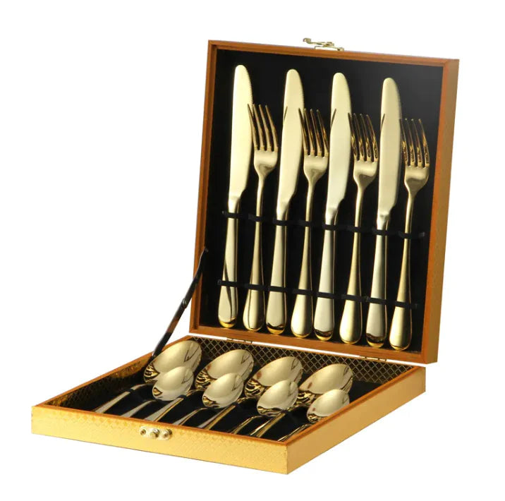 Llanos - Golden Elegance Cutlery Set