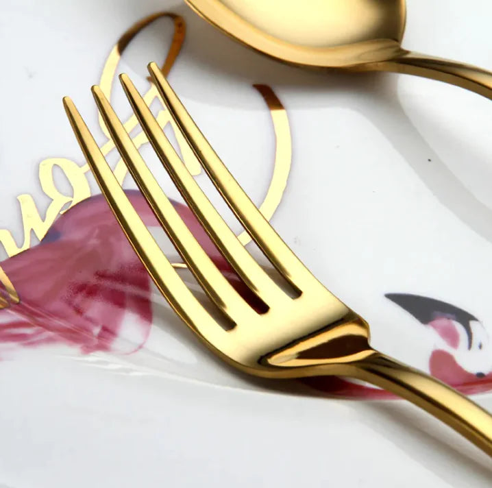 Llanos - Golden Elegance Cutlery Set