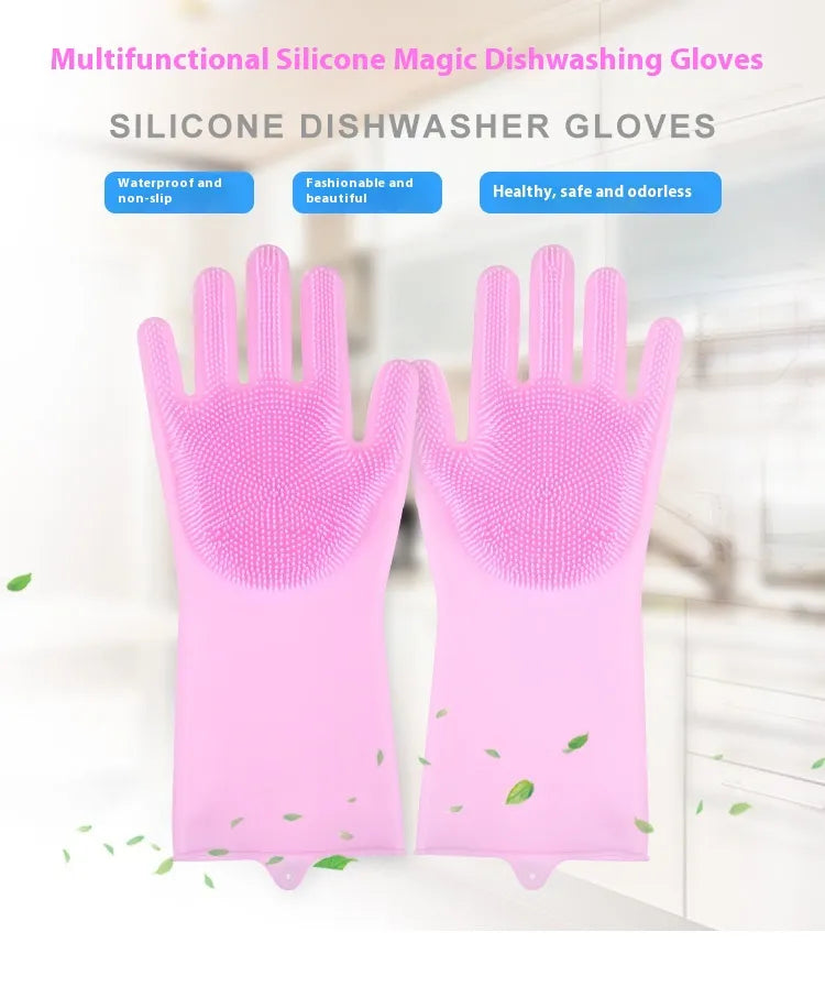 Llanos - Silicone Dishwashing Magic Gloves