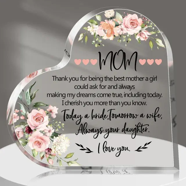 Llanos - personalized Acrylic Heart Plaque