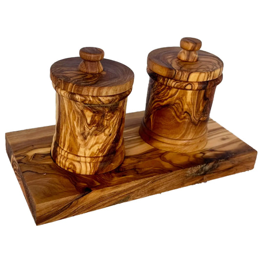 Llanos - Olive Wood Canister Set