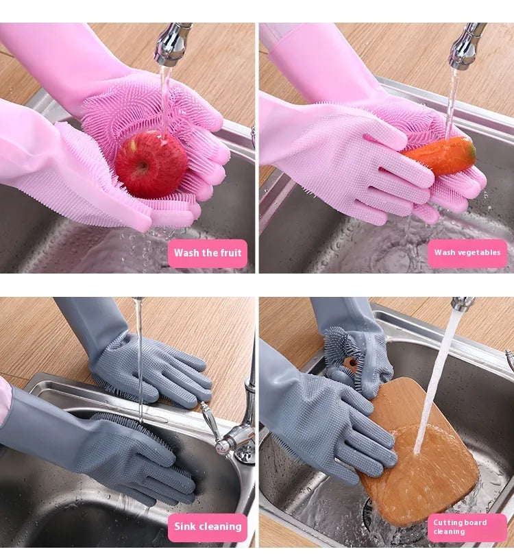 Llanos - Silicone Dishwashing Magic Gloves