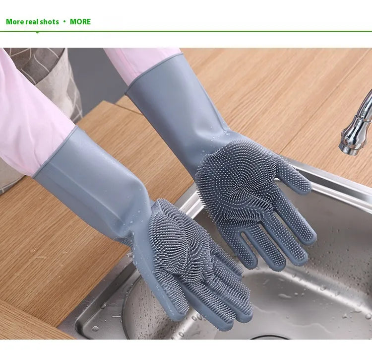 Llanos - Silicone Dishwashing Magic Gloves