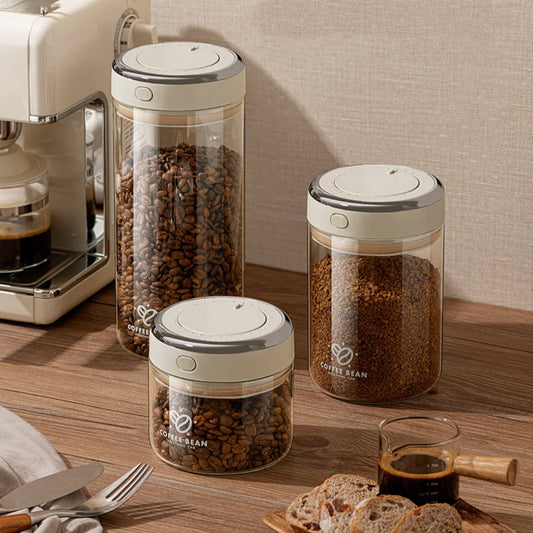 Llanos - Vacuum-Sealed Coffee Bean Storage Canister – Airtight Freshness Keeper